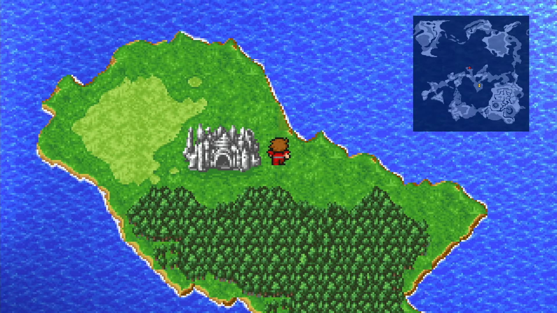 The Chaos Shrine exterior in Final Fantasy I Chapter 1