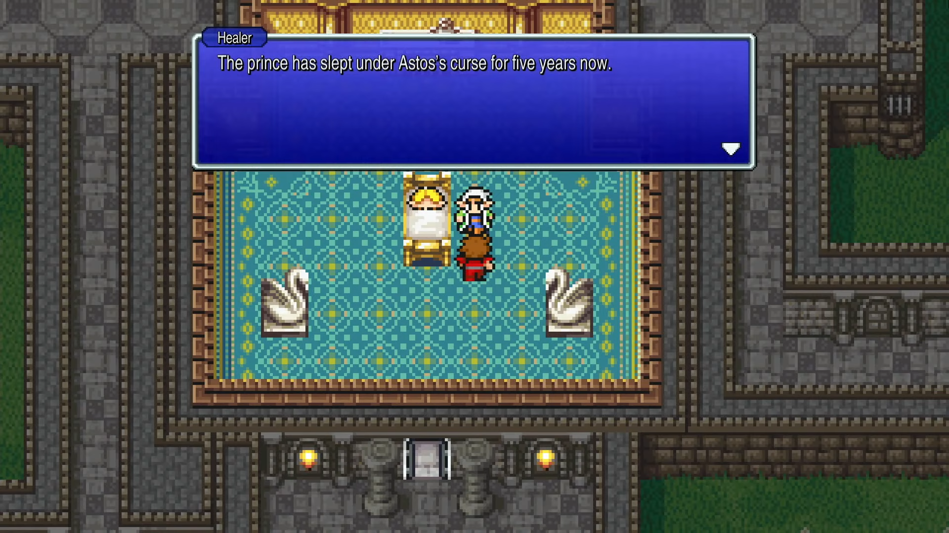 The elven prince sleeping