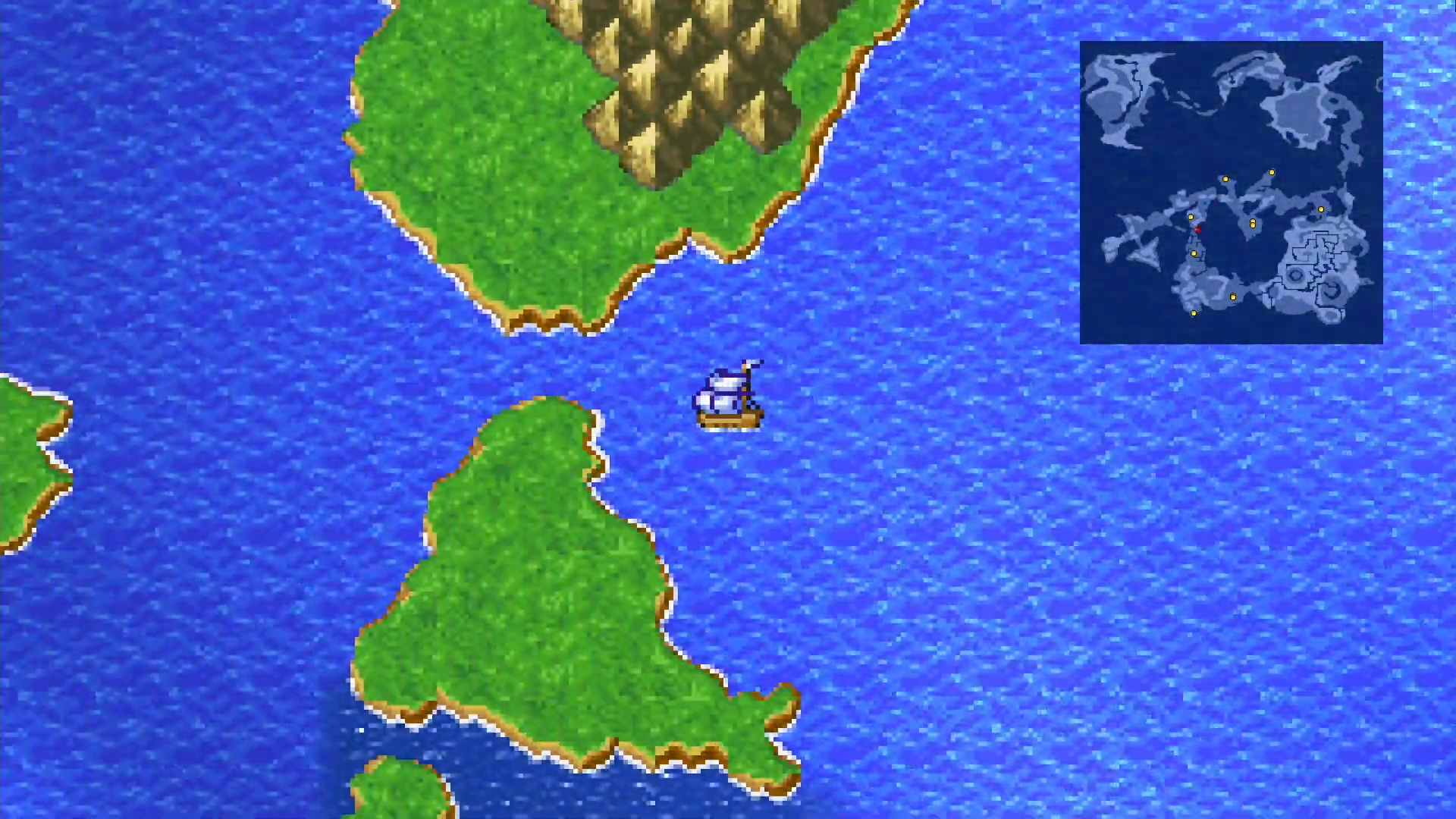 Sailing through the newly opened canal towards Melmond