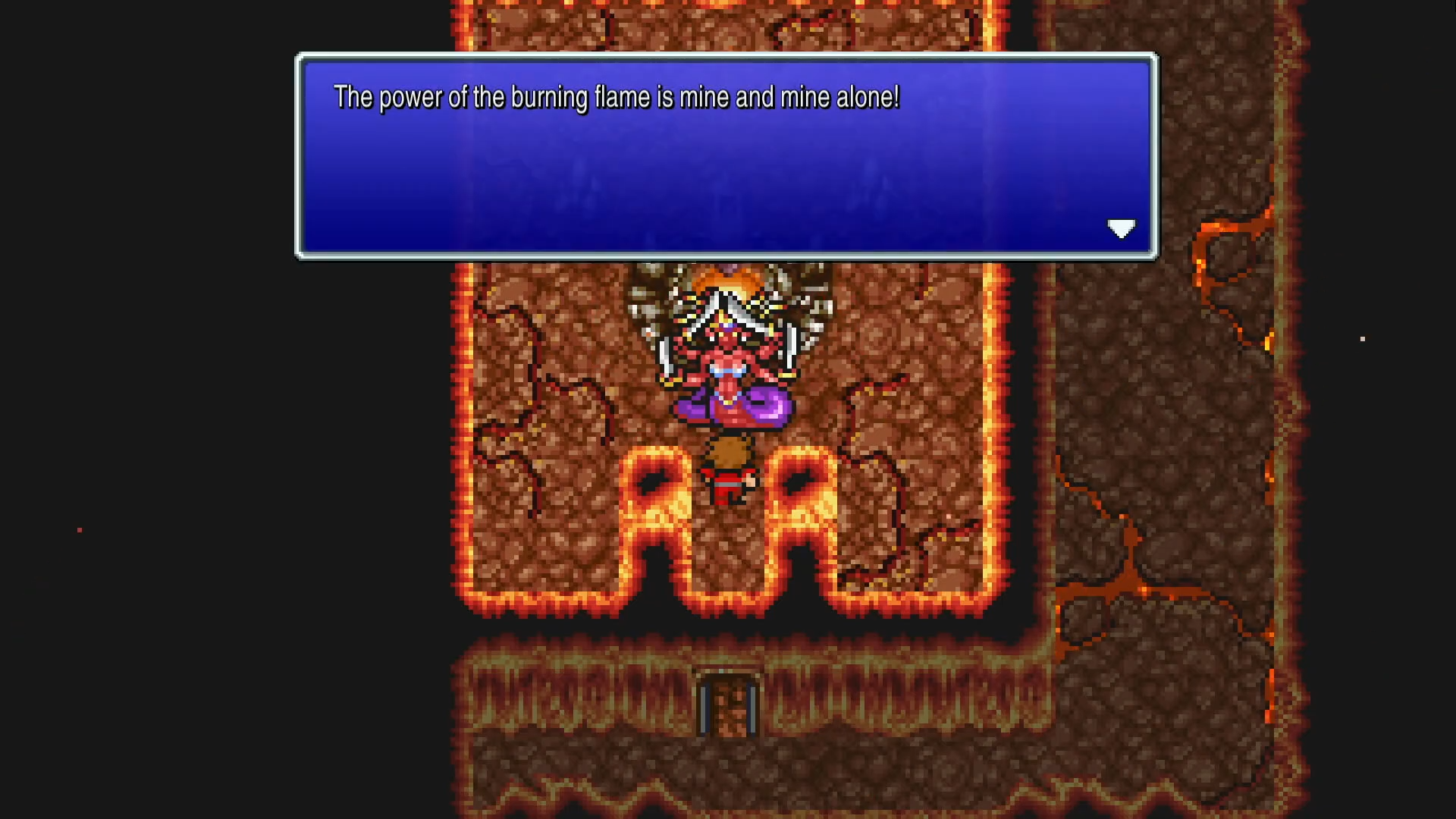 The Fire Crystal is restored after defeating Marilith