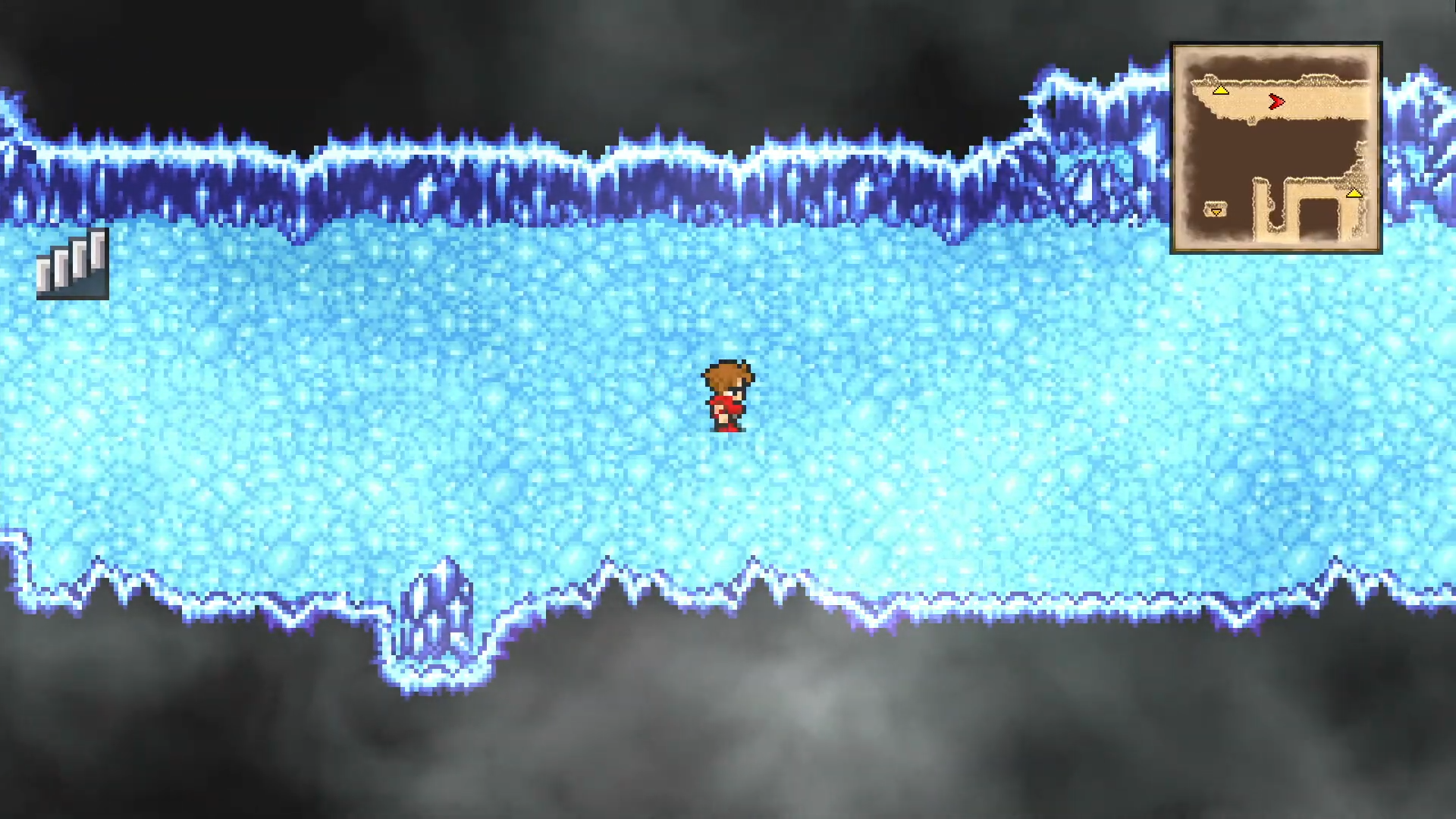 The Cavern of Ice and the Airship in Final Fantasy 1