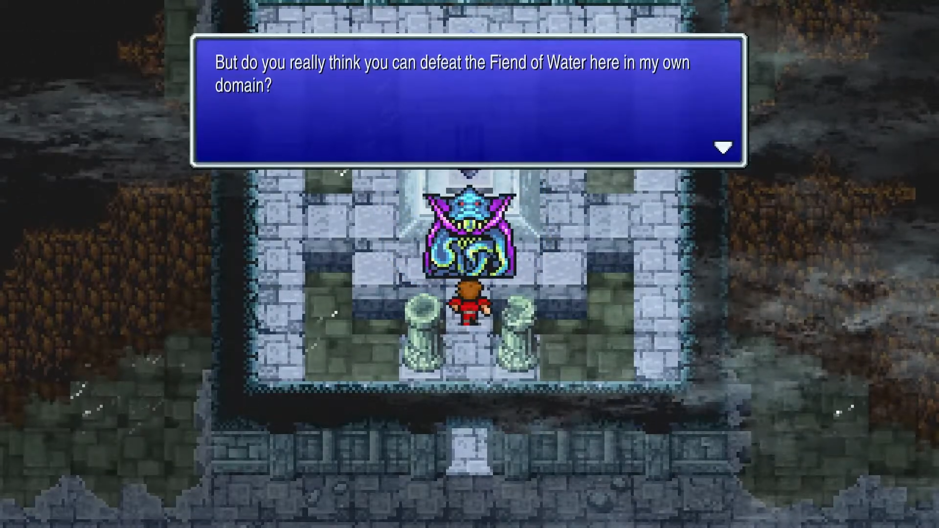 Confronting Kraken, the Fiend of Water