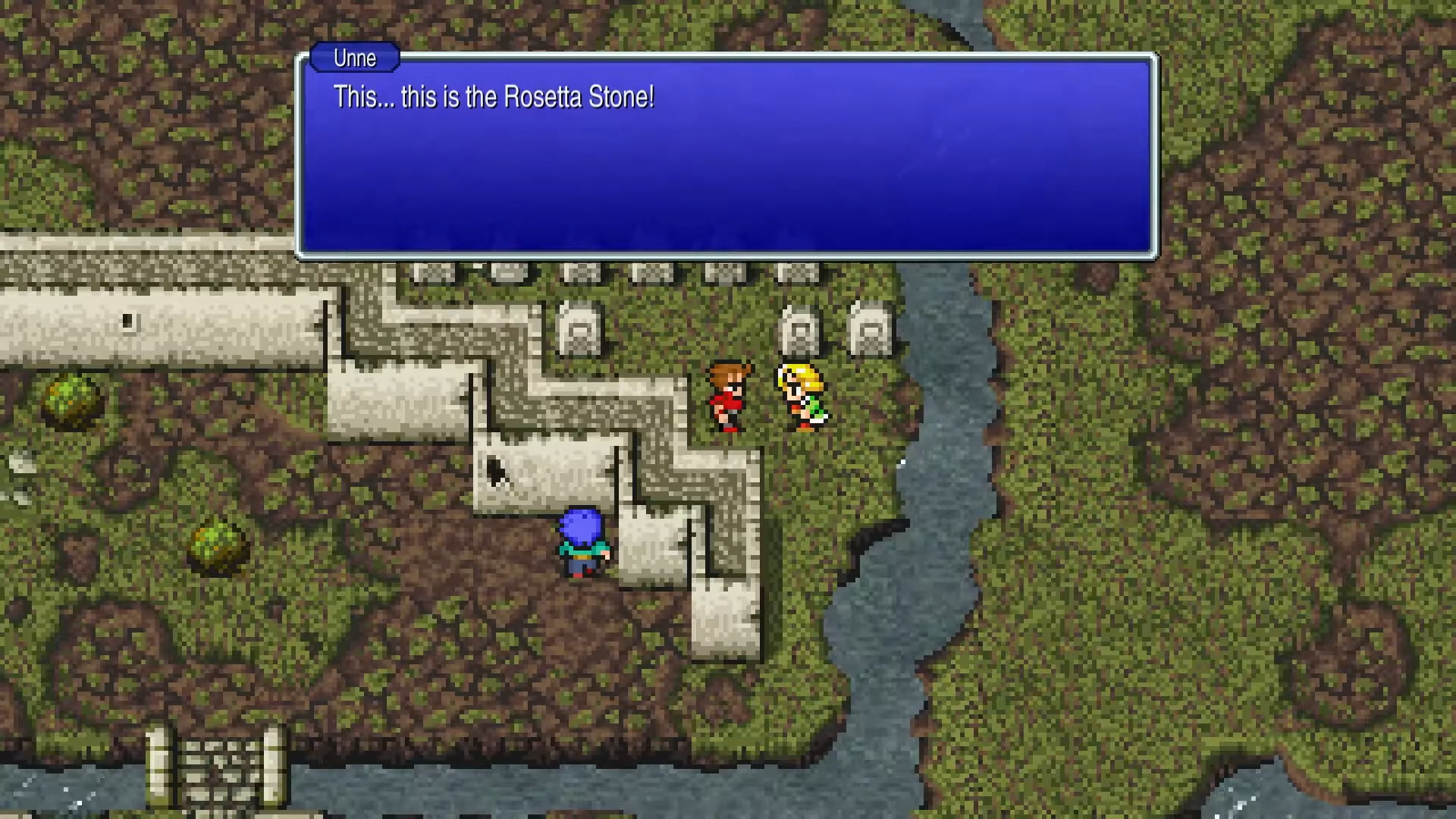 Dr. Unne translating the Rosetta Stone in Melmond