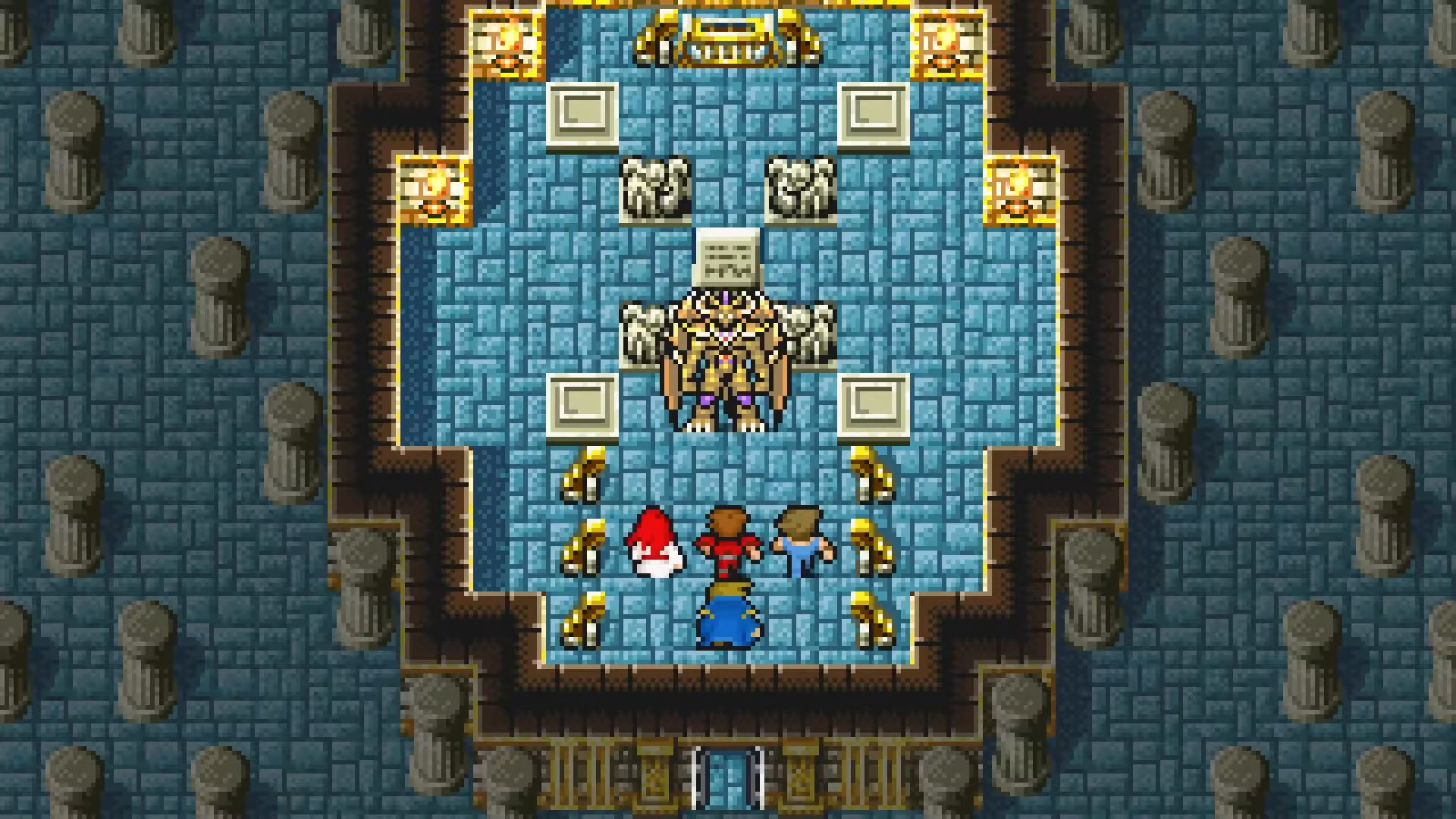 The final battle against Chaos in Final Fantasy 1