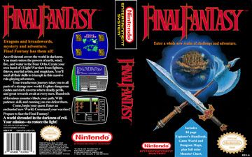 Original box art for Final Fantasy on the NES